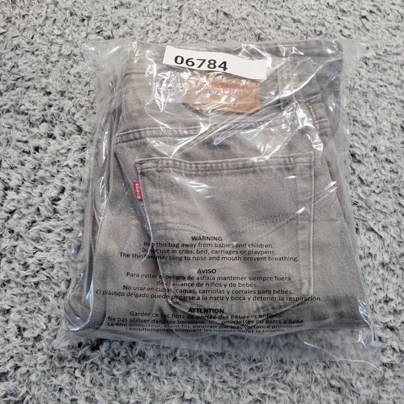 Vintage Levis 501 Jeans Men 33x34 Gray Button Fly Distressed Made In USA 90s - Picture 11 of 11